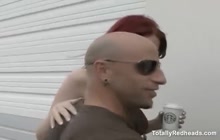 Busty Redhead Riding Cock